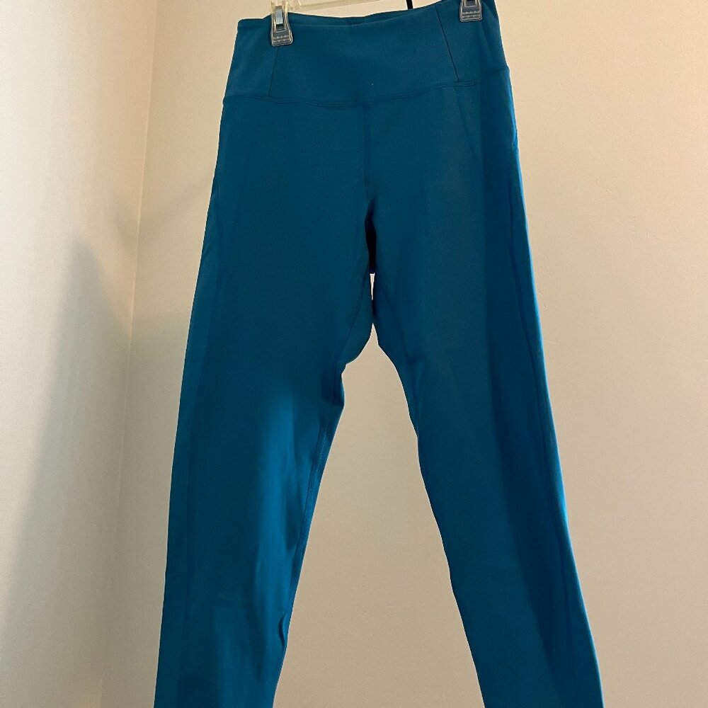 Girlfriend Collective high waisted Legging - Blue - Sz. Med.